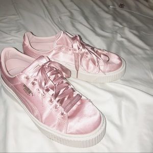 Puma Basket Platform Satin